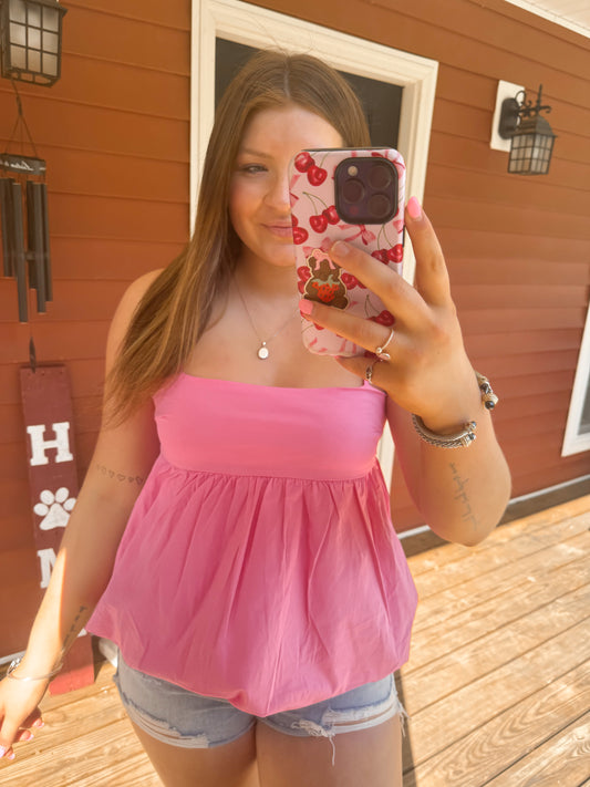 Blush Babe Bubble tank