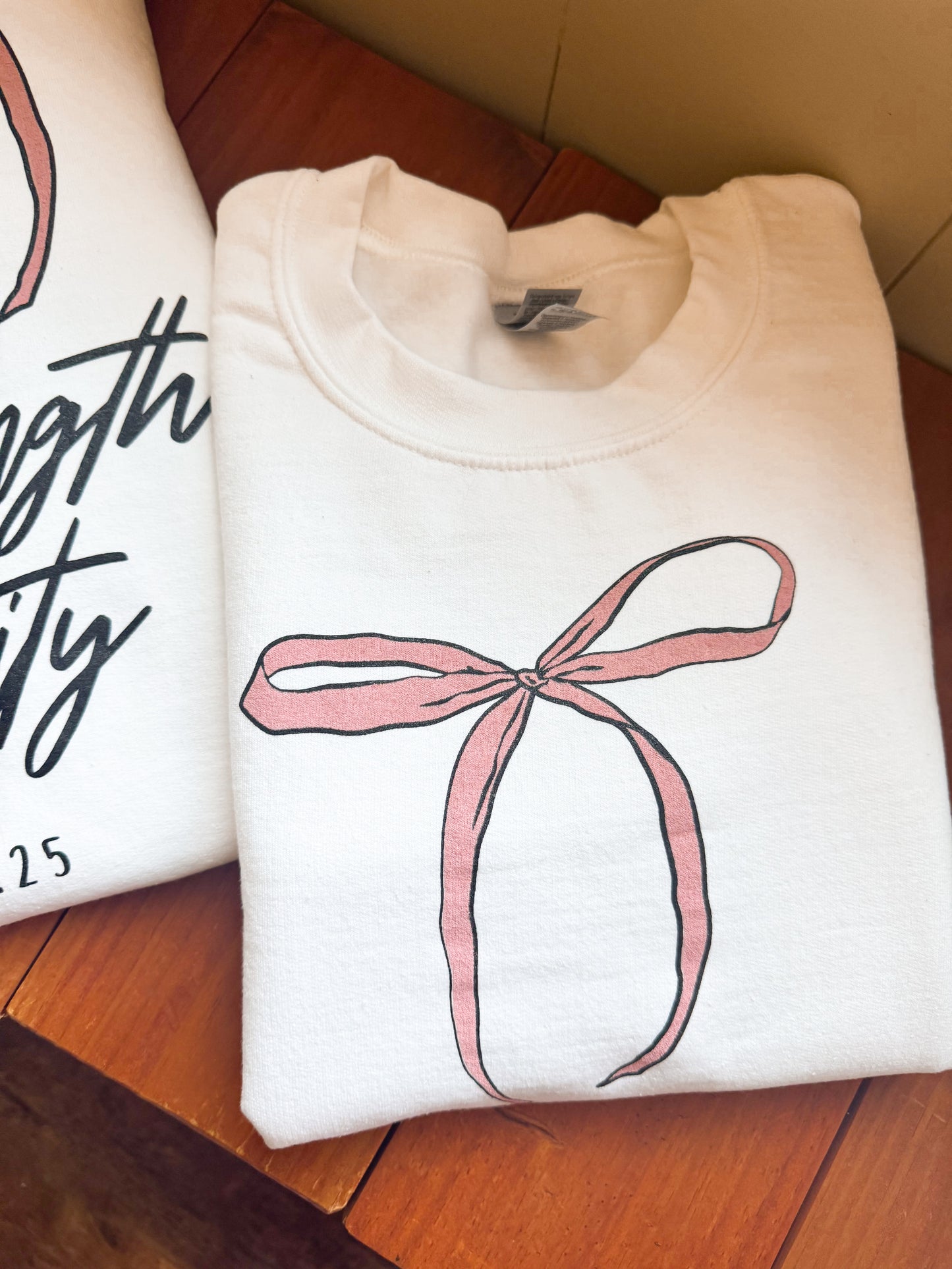 Proverbs 31:25 Bow Crewneck