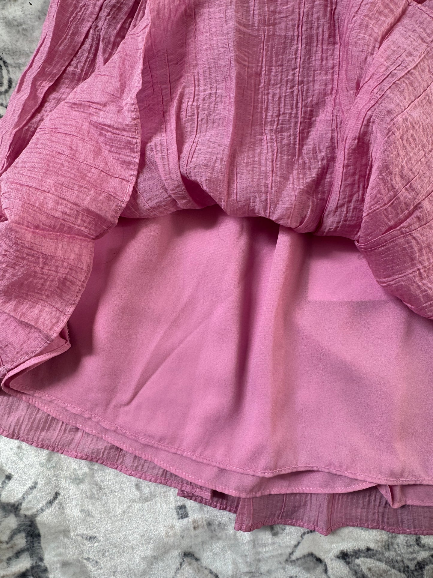 Bubblegum Pink Top & Skirt Set