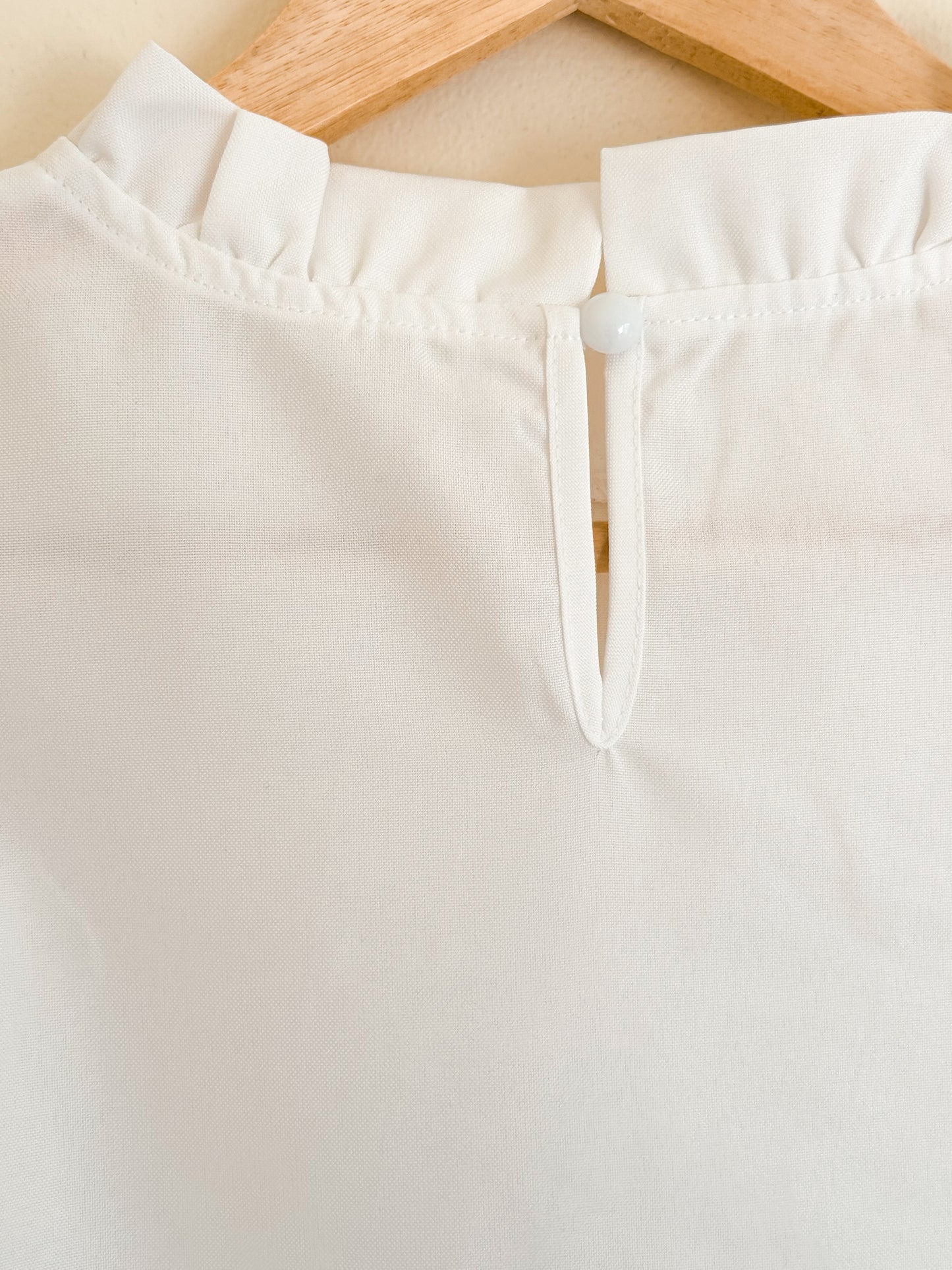 White Feather Sleeve Top