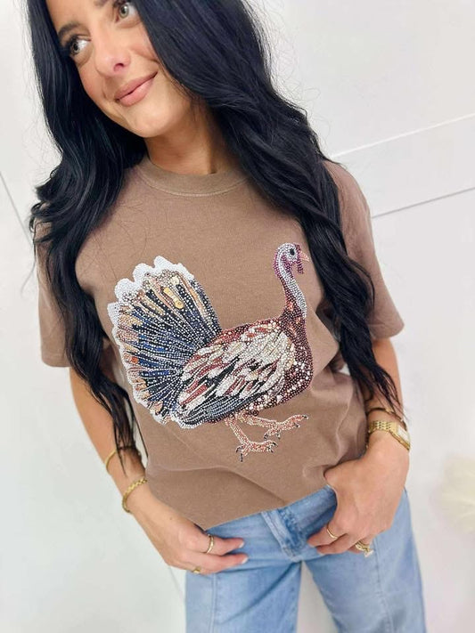 *preorder* Faux Rhinestone Comfort Color Tee