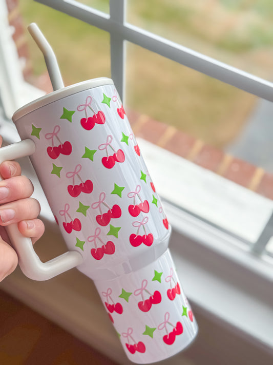 Cherry Bow 40oz Tumbler