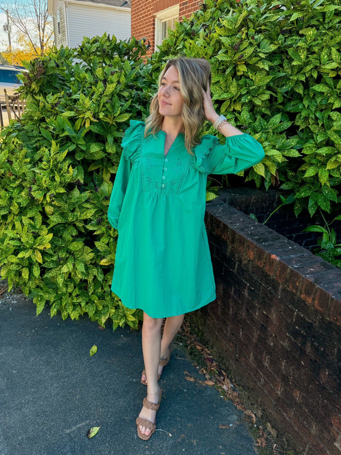 Green Babydoll Dress