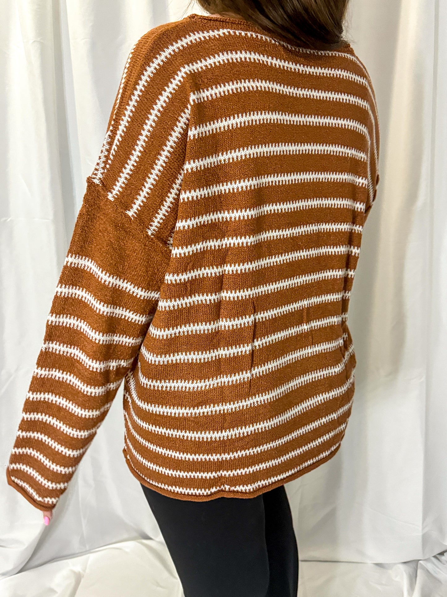 Brown Loose Fit Sweater