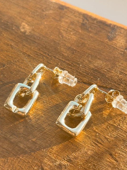 Gold Chain Link Dangle