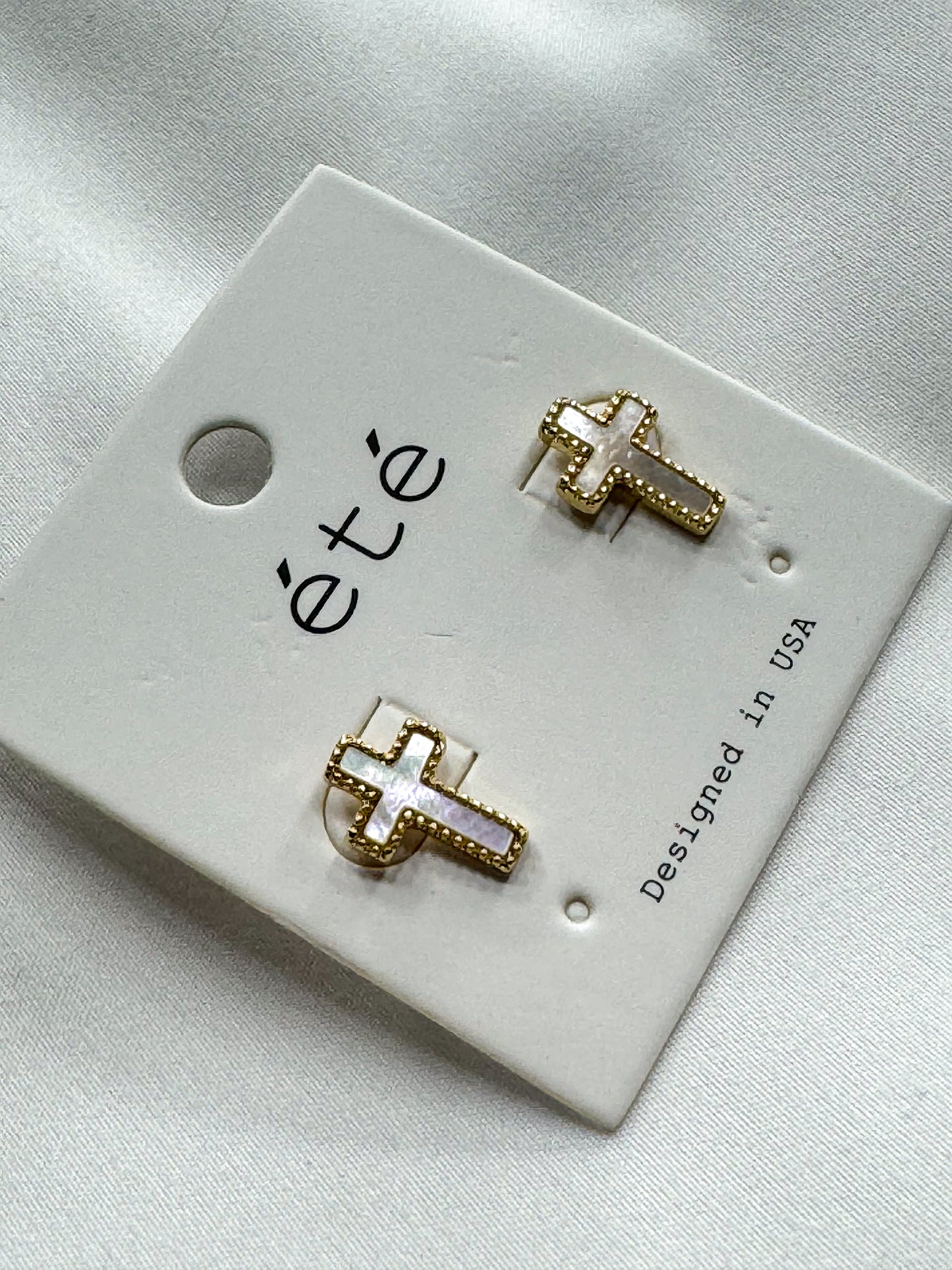 Cross Stud Earrings