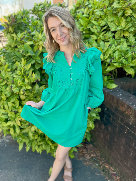 Green Babydoll Dress